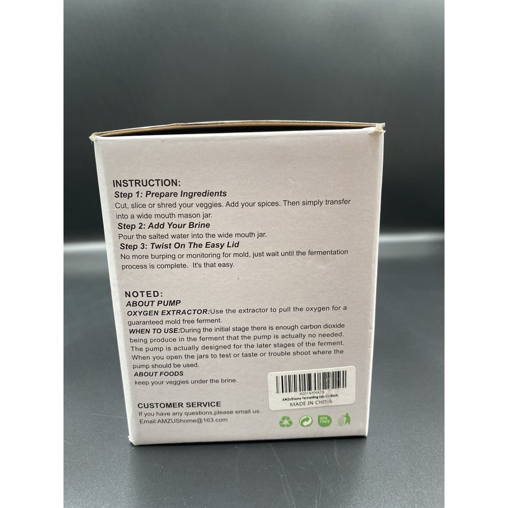AmzusHome Wide Mouth Ferment Lids Set. Open Box - Picture 4 of 5